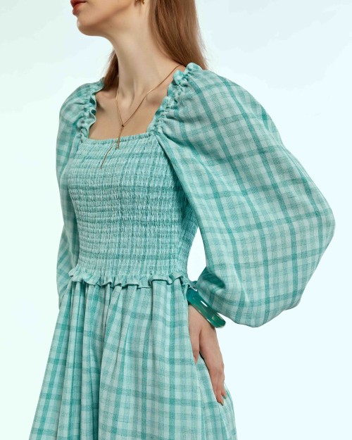 SIXDO Woven Flared Dress